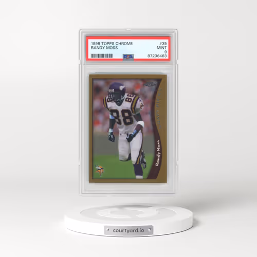 1998 Topps Chrome #35 Randy Moss (PSA 9 MINT)