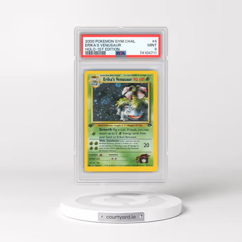 2000 Pokémon Gym Challenge #4 Erika's Venusaur - 1st Edition Holo (PSA 9 MINT)