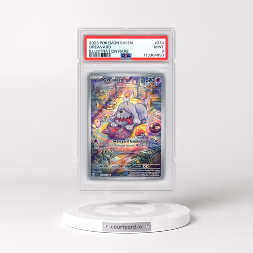 2023 Pokémon Svi EN-Scarlet & Violet #214 Greavard - Illustration Rare (PSA 9 MINT)