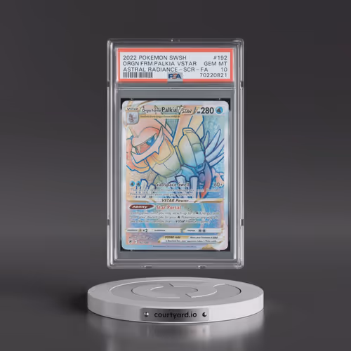 2022 Pokémon Sword & Shield Astral Radiance #192 Origin Forme Palkia Vstar - Full Art Secret (PSA 10