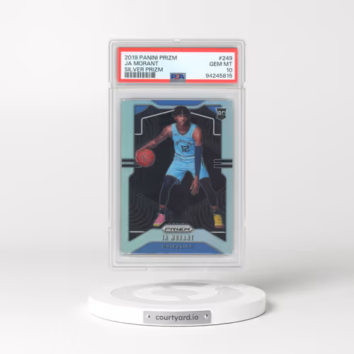 2019 Panini Prizm #249 Ja Morant - Silver Prizm (PSA 10 GEM MINT)
