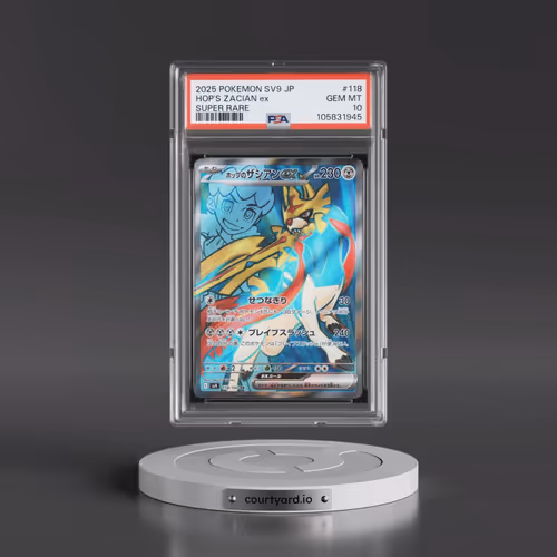 2025 Pokémon SV9-Battle Partners #118 Hop's Zacian EX - Holo Super Rare (PSA 10 GEM MINT)