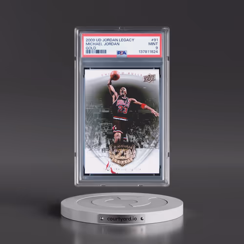 2009 Upper Deck Jordan Legacy Gold #91 Michael Jordan (PSA 9 MINT)