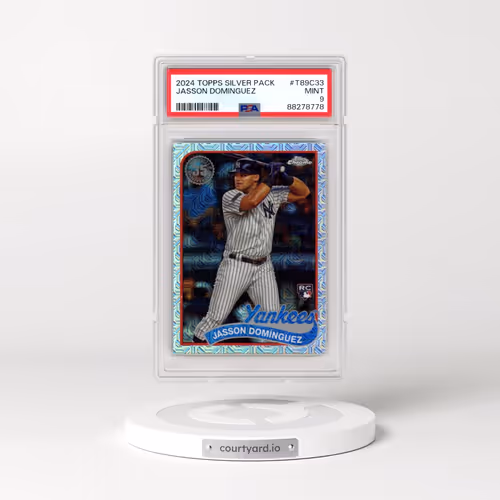 2024 Topps Silver Pack 1989 Chrome Promo #T89C33 Jasson Dominguez (PSA 9 MINT)