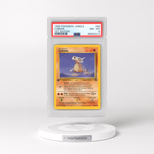 1999 Pokémon Jungle #50 Cubone - 1st Edition (PSA 8 NM-MT)