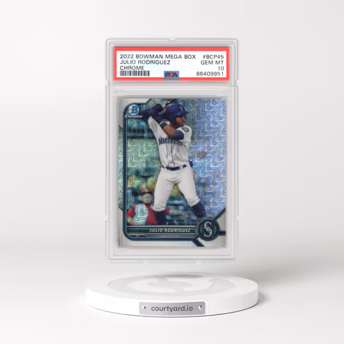 2022 Bowman Mega Box Chrome #45 Julio Rodriguez (PSA 10 GEM MINT)