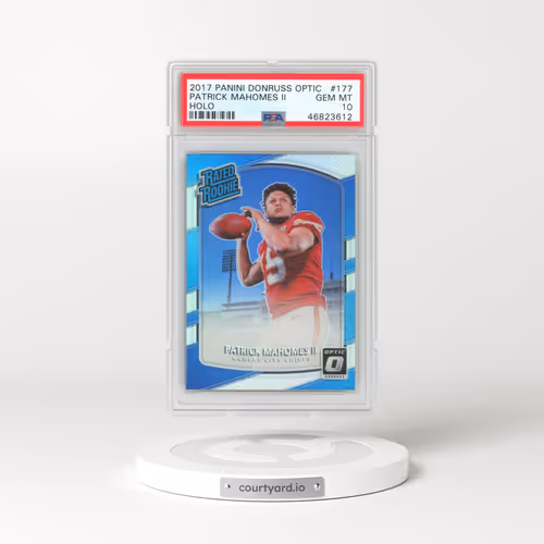 2017 Panini Donruss Optic #177 Patrick Mahomes II - Holo (PSA 10 GEM MINT)