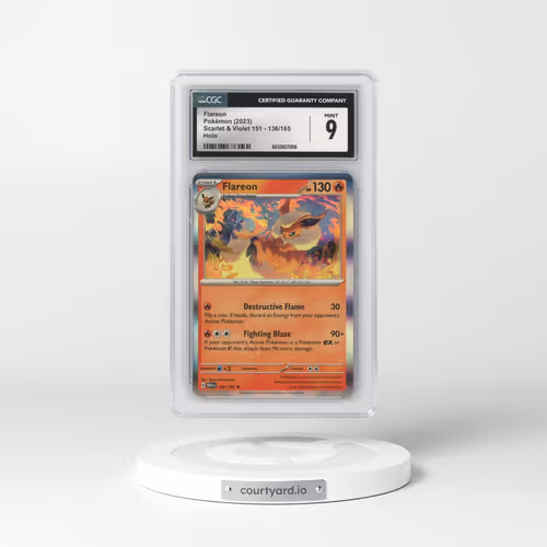 2023 Scarlet & Violet 151 - MEW EN #136/165 Flareon - Holo (CGC 9 MINT)