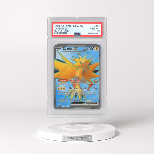 2023 Pokémon Mew EN-151 #192 Zapdos EX - Holo Ultra Rare (PSA 10 GEM MINT)