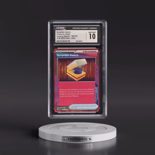 2024 Surging Sparks - SSP EN #186/191 Scramble Switch - ACE SPEC Rare Holo (CGC 10 GEM MINT)
