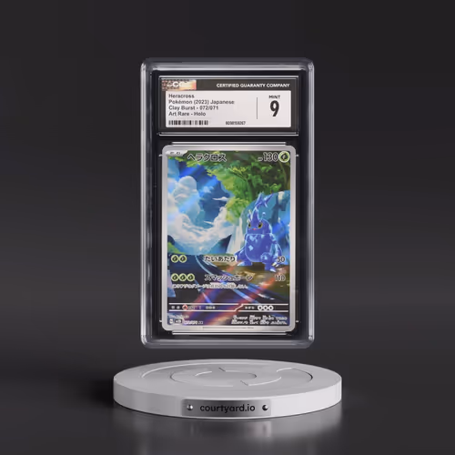 2023 Pokémon Sv2d-Clay Burst #072 Heracross - Art Rare (CGC 9 MINT)