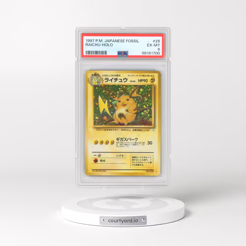 1997 Pokémon Fossil #26 Raichu - Holo (PSA 6 EX-MT)