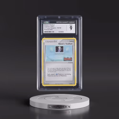 2007 EX Power Keepers #76/108 Glacia's Stadium - Reverse Holo (CGC 9 MINT)