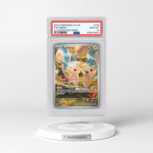 2023 Pokémon Svi EN-Scarlet & Violet #208 Pachirisu - Illustration Rare (PSA 10 GEM MINT)