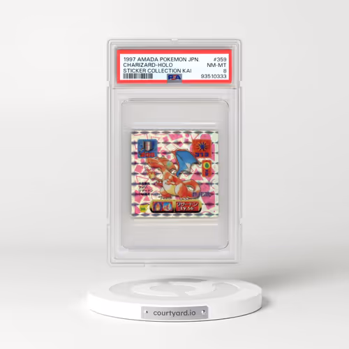 1997 Amada Pokémon Sticker Collection Kai #359 Charizard - Holo (PSA 8 NM-MT)