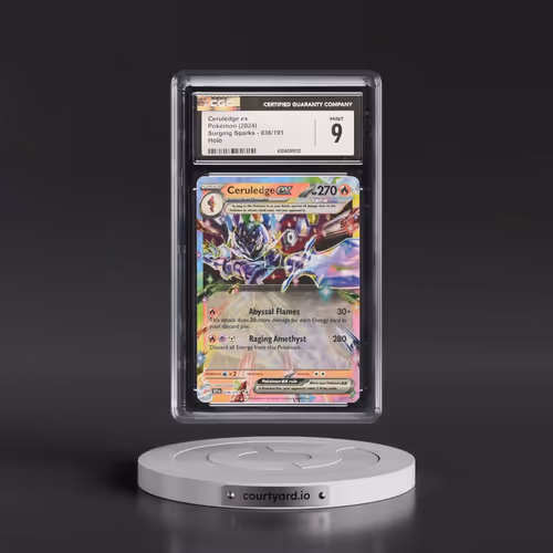 2024 Pokémon Ssp EN-Surging Sparks #036 Ceruledge EX - Holo (CGC 9 MINT)