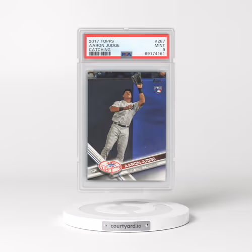 2017 Topps #287 Aaron Judge - Catching (PSA 9 MINT)