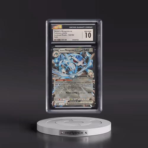 2025 Pokémon Dri EN-Destined Rivals #145 Steven's Metagross EX - Holo (CGC 10 GEM MINT)