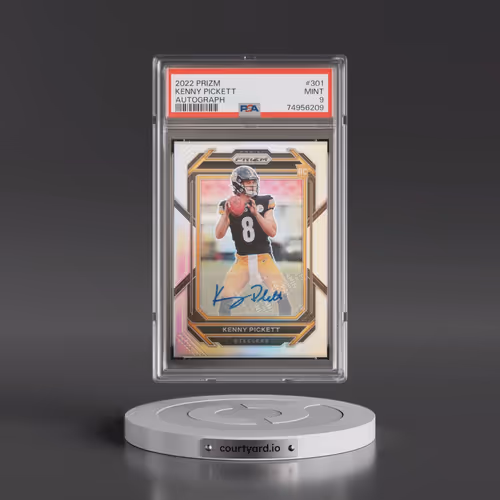 2022 Panini Prizm #301 Kenny Pickett - Autograph (PSA 9 MINT)