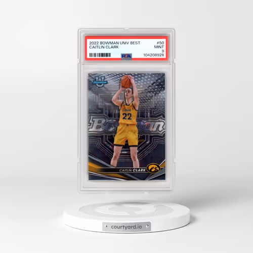 2022 Bowman University Best #50 Caitlin Clark (PSA 9 MINT)