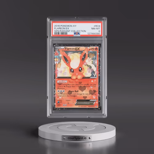 2016 Pokémon XY Generations Radiant Collection #RC6 Flareon EX - Holo (PSA 8 NM-MT)