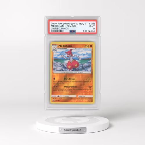 2019 Unified Minds #110 Medicham (PSA 9 MINT)
