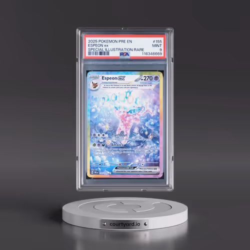 2025 Pokémon Pre EN-Prismatic Evolutions #155 Espeon EX - Holo Special Illustration Rare (PSA 9 MINT
