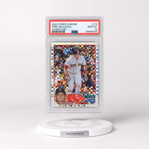 2023 Topps Chrome #174 Triston Casas - X-Fractor (PSA 10 GEM MINT)