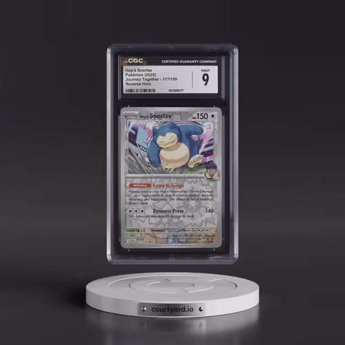 2025 Journey Together - JTG EN #117/159 Hop's Snorlax - Reverse Holo (CGC 9 MINT)