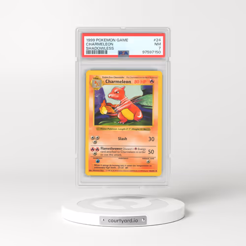 1999 Pokémon Game #24 Charmeleon - Shadowless (PSA 7 NM)