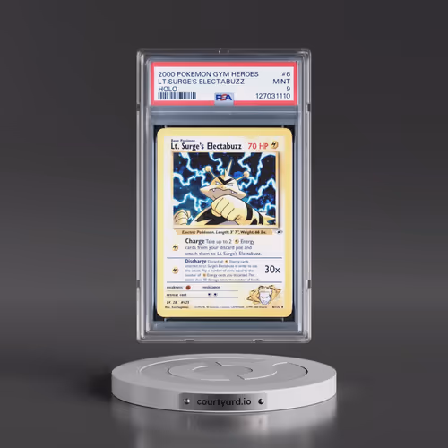 2000 Pokémon Gym Heroes #6 LT. Surge's Electabuzz - Holo (PSA 9 MINT)