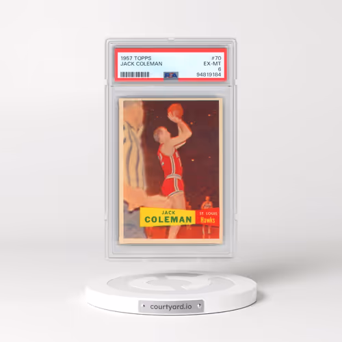 1957 Topps #70 Jack Coleman (PSA 6 EX-MT)
