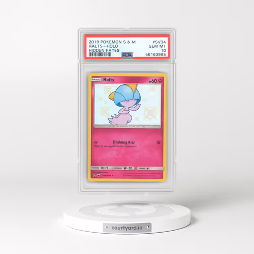 2019 Hidden Fates #SV34 Ralts - Holo (PSA 10 GEM MINT)