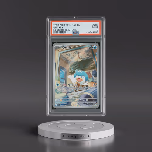 2023 Pokémon Pal EN-Paldea Evolved #206 Quaxly - Illustration Rare (PSA 9 MINT)