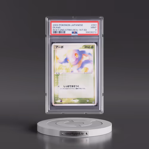 2004 Pokémon Rocket Gang Strikes Back #001 Ekans - 1st Edition (PSA 9 MINT)