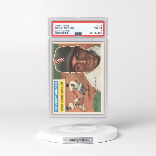 1956 Topps #125 Minnie Minoso - Gray Back (PSA 4 VG-EX)