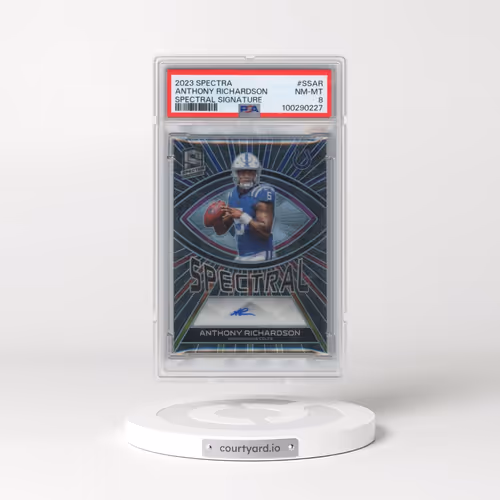 2023 Panini Spectra Spectral Signatures #SSAR Anthony Richardson (PSA 8 NM-MT)