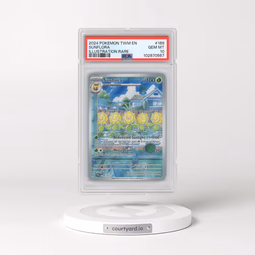 2024 Pokémon Twm EN-Twilight Masquerade #169 Sunflora - Illustration Rare (PSA 10 GEM MINT)