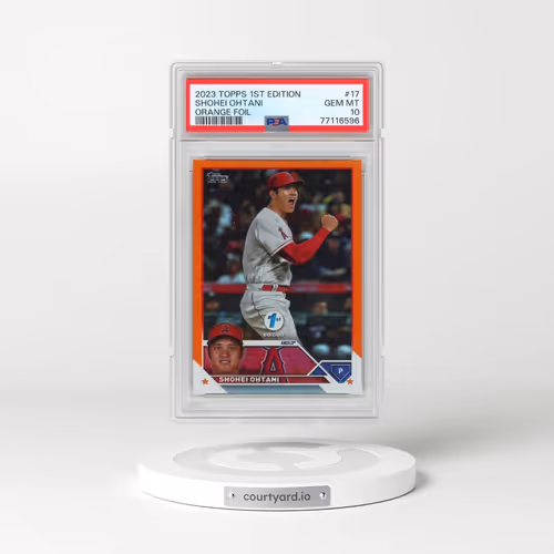 2023 Topps 1st Edition #17 Shohei Ohtani - Orange Foil (PSA 10 GEM MINT)