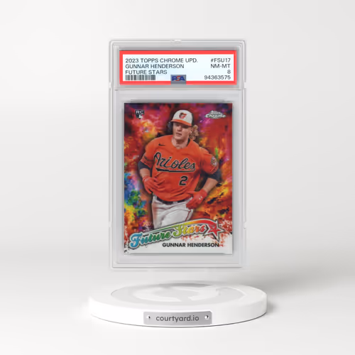 2023 Topps Chrome Update Future Stars #FSU17 Gunnar Henderson (PSA 8 NM-MT)