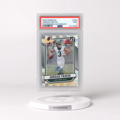 2024 Panini Donruss the Rookies #TR32 Jordan Travis - Autograph (PSA 9 MINT)