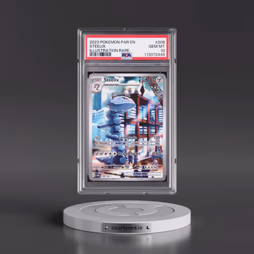2023 Pokémon Par EN-Paradox Rift #208 Steelix - Illustration Rare (PSA 10 GEM MINT)
