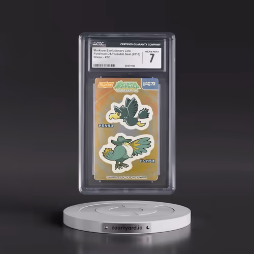 2006 Pokémon DP Double Seal (Nissui) - Japanese #72 Murkrow Evolutionary Line (CGC 7 NM)