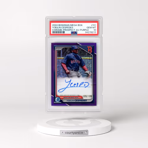 2024 Bowman Mega Box Chrome Bowman Prospect Mega Autographs #YC Yoeilin Cespedes - Purple Refractor