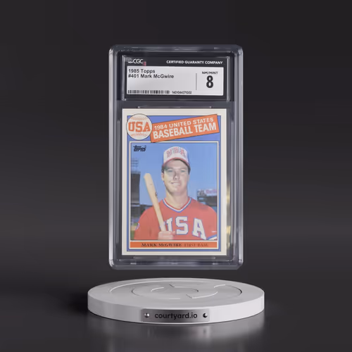 1985 Topps #401 Mark McGwire - 1984 USA Baseball Team (CGC 8 NM-MT)