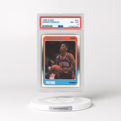 1988 Fleer #43 Dennis Rodman (PSA 8 NM-MT)