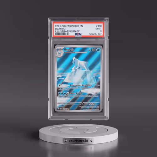 2025 Pokémon Blk EN-Black Bolt #110 Beartic - Illustration Rare (PSA 9 MINT)