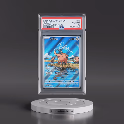 2024 Pokémon Sfa EN-Shrouded Fable #076 Cufant - Illustration Rare (PSA 10 GEM MINT)