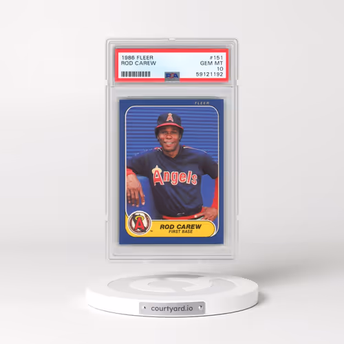1986 Fleer #151 Rod Carew (PSA 10 GEM MINT)