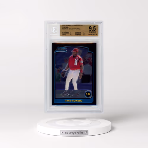 2003 Bowman Chrome Draft #138 Ryan Howard RC (BGS 9.5 GEM MINT)